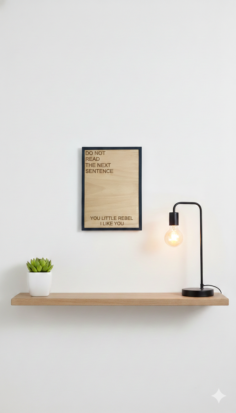 Καδράκι τοίχου you little rebel