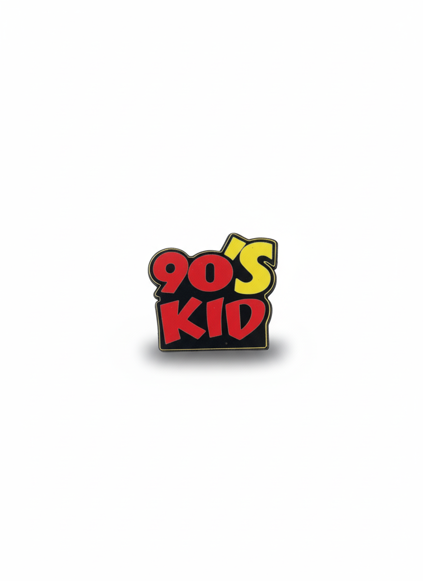 Ξύλινο pin “90s kid”