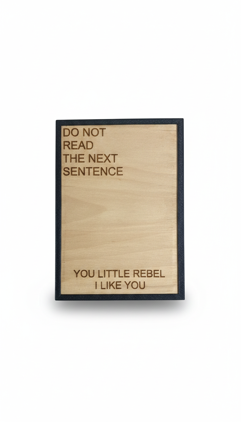 Καδράκι τοίχου you little rebel