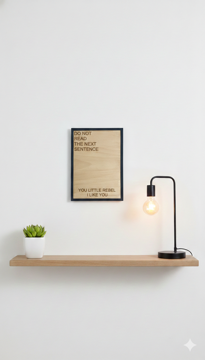 Καδράκι τοίχου you little rebel