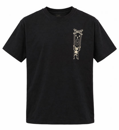 NO STRINGS graphic T-shirt lifestyle product photo