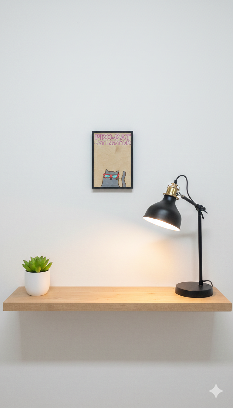 Καδράκι τοίχου Procatstinator