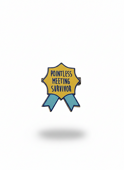 Ξύλινο Pin “meeting survivor”