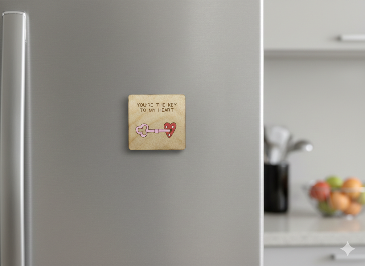Μαγνήτης ψυγείου “key to my heart”