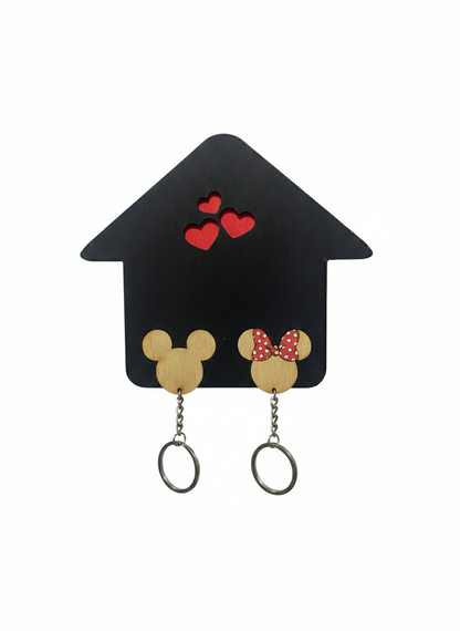 Κλειδοθήκη τοίχου σπιτάκι