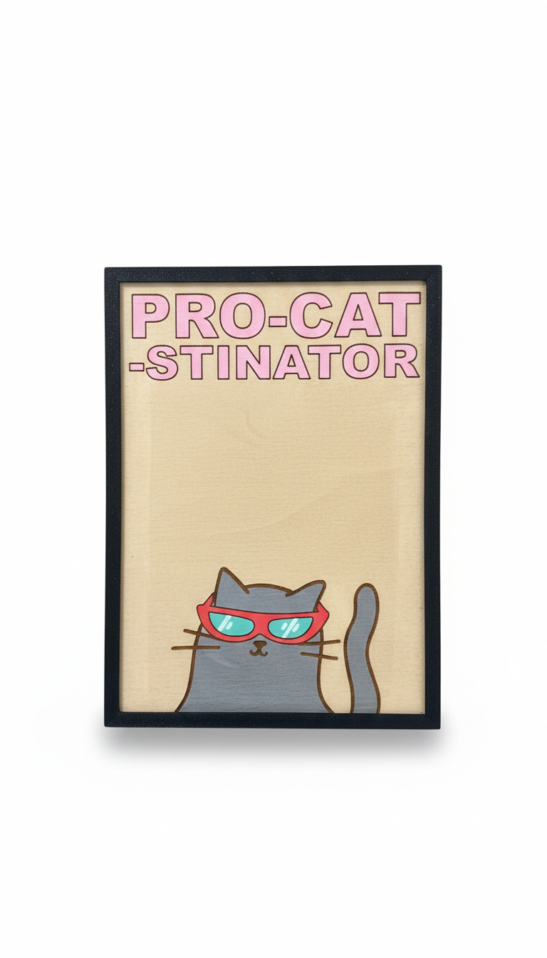 Καδράκι τοίχου Procatstinator