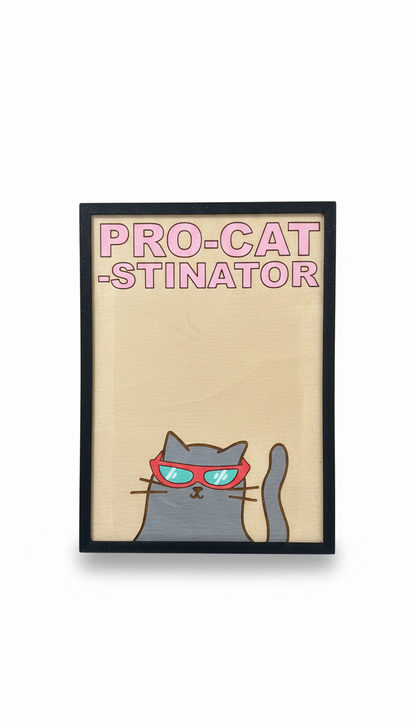 Καδράκι τοίχου Procatstinator