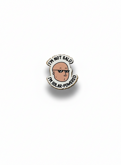 Ξύλινο pin “solar powered”