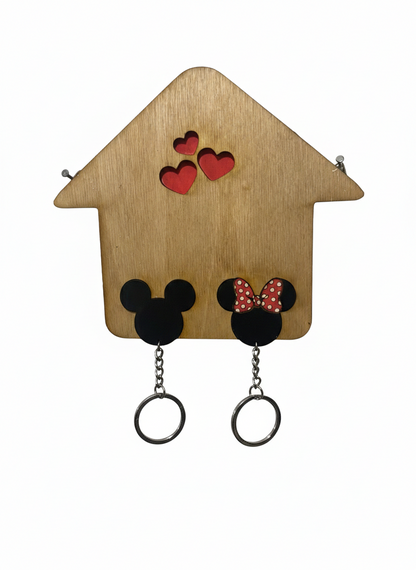 Κλειδοθήκη τοίχου σπιτάκι