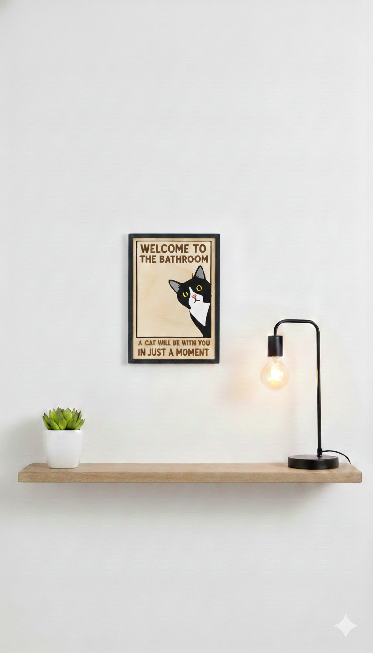 Καδράκι τοίχου welcome