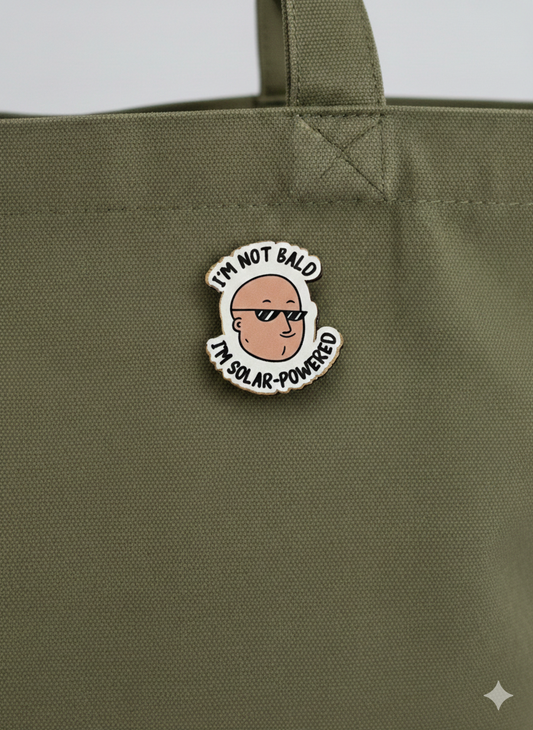 Ξύλινο pin “solar powered”