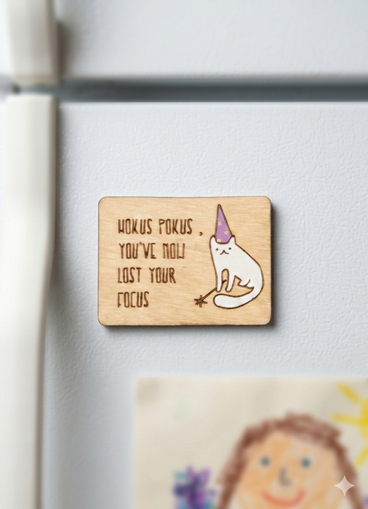 Hocus pocus ξύλινο μαγνητάκι