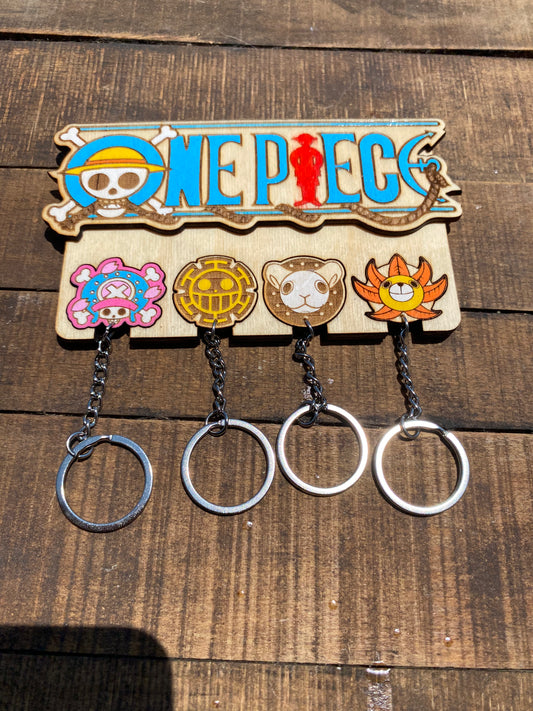 Κλειδοθήκη τοίχου One piece ξύλινη